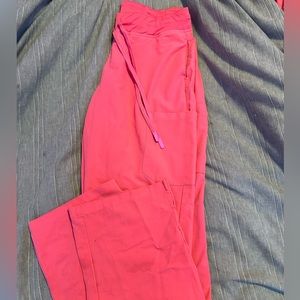 Mandala Brand Hot Pink Cargo Scrub Bottoms
